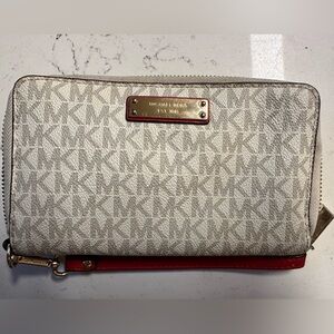 MK patterned wallet